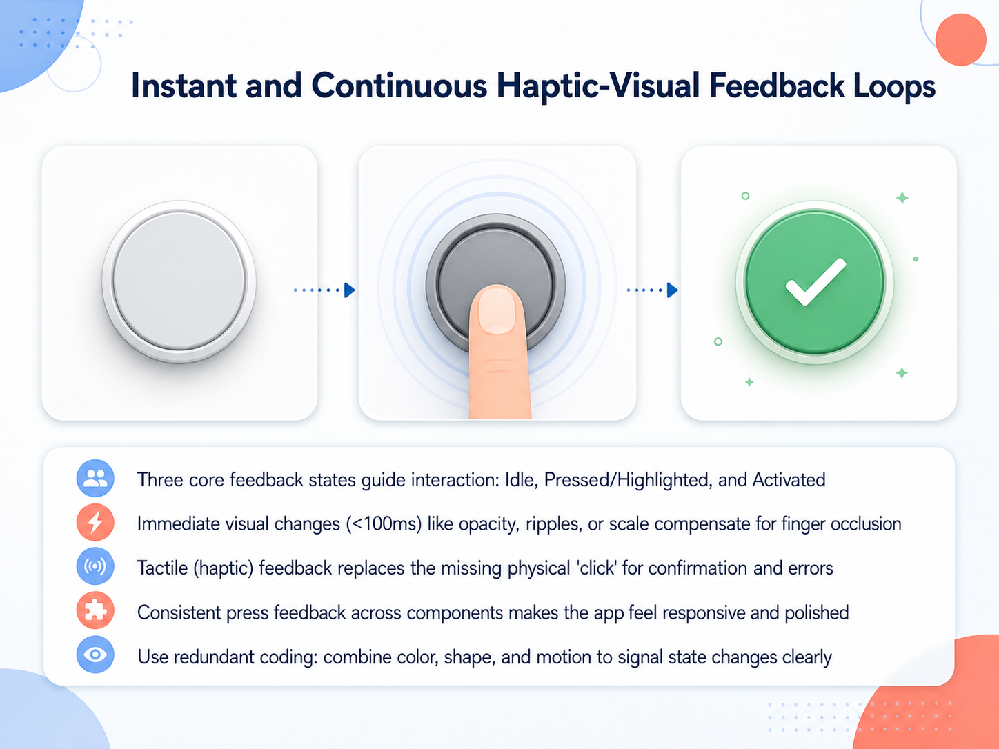 Instant and Continuous Haptic-Visual Feedback Loops