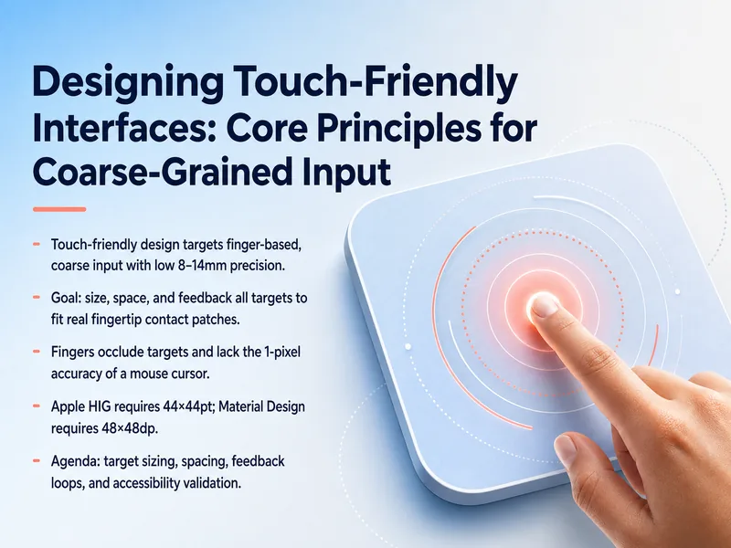 Touch-Friendly Interface Design — digital-human course