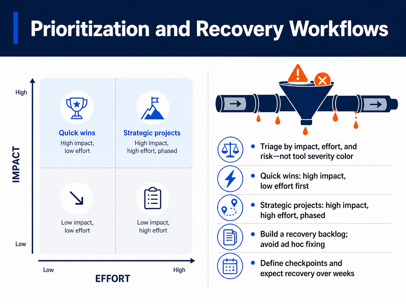 Prioritization and Recovery Workflows