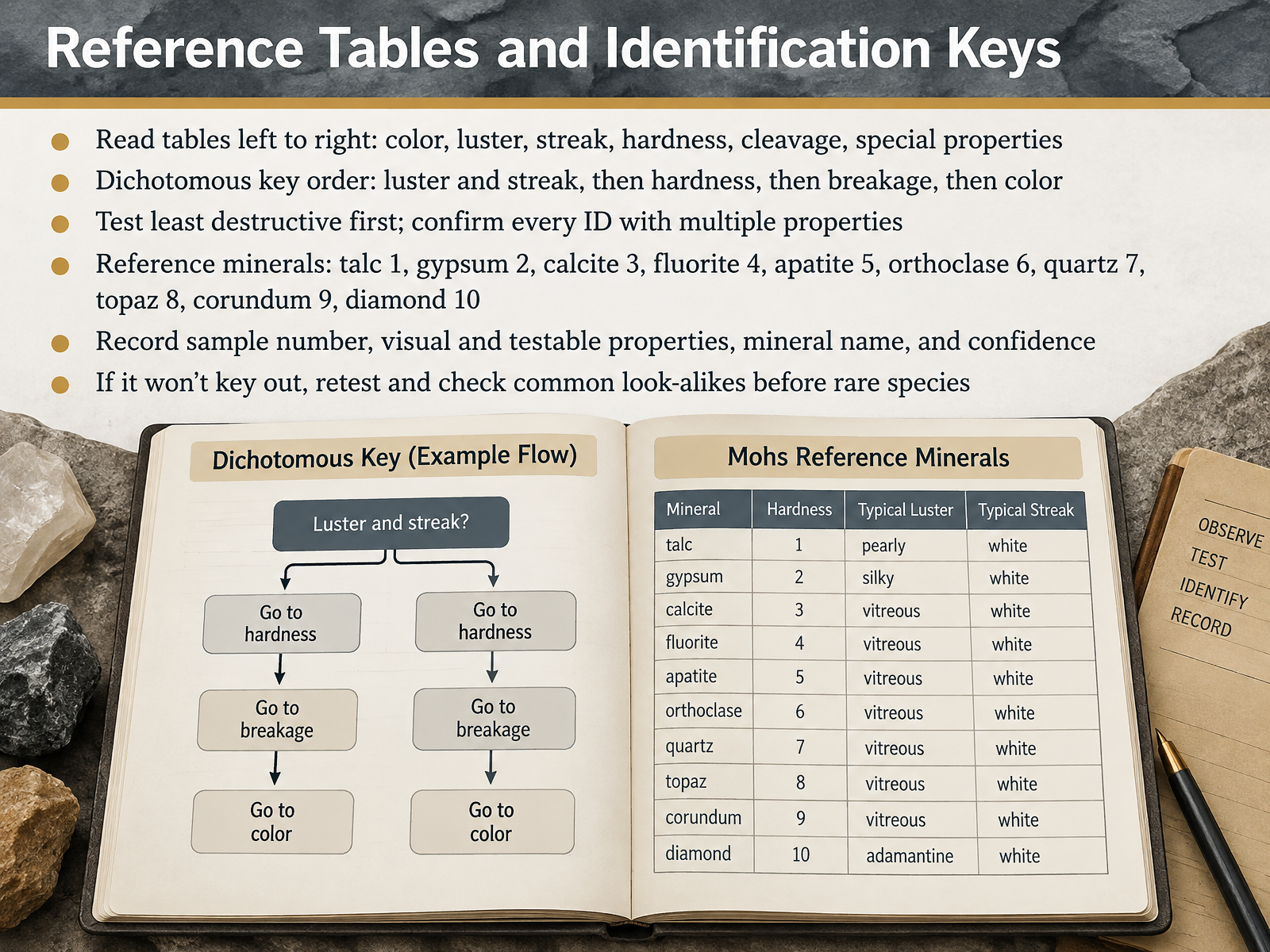 Reference Tables and Identification Keys