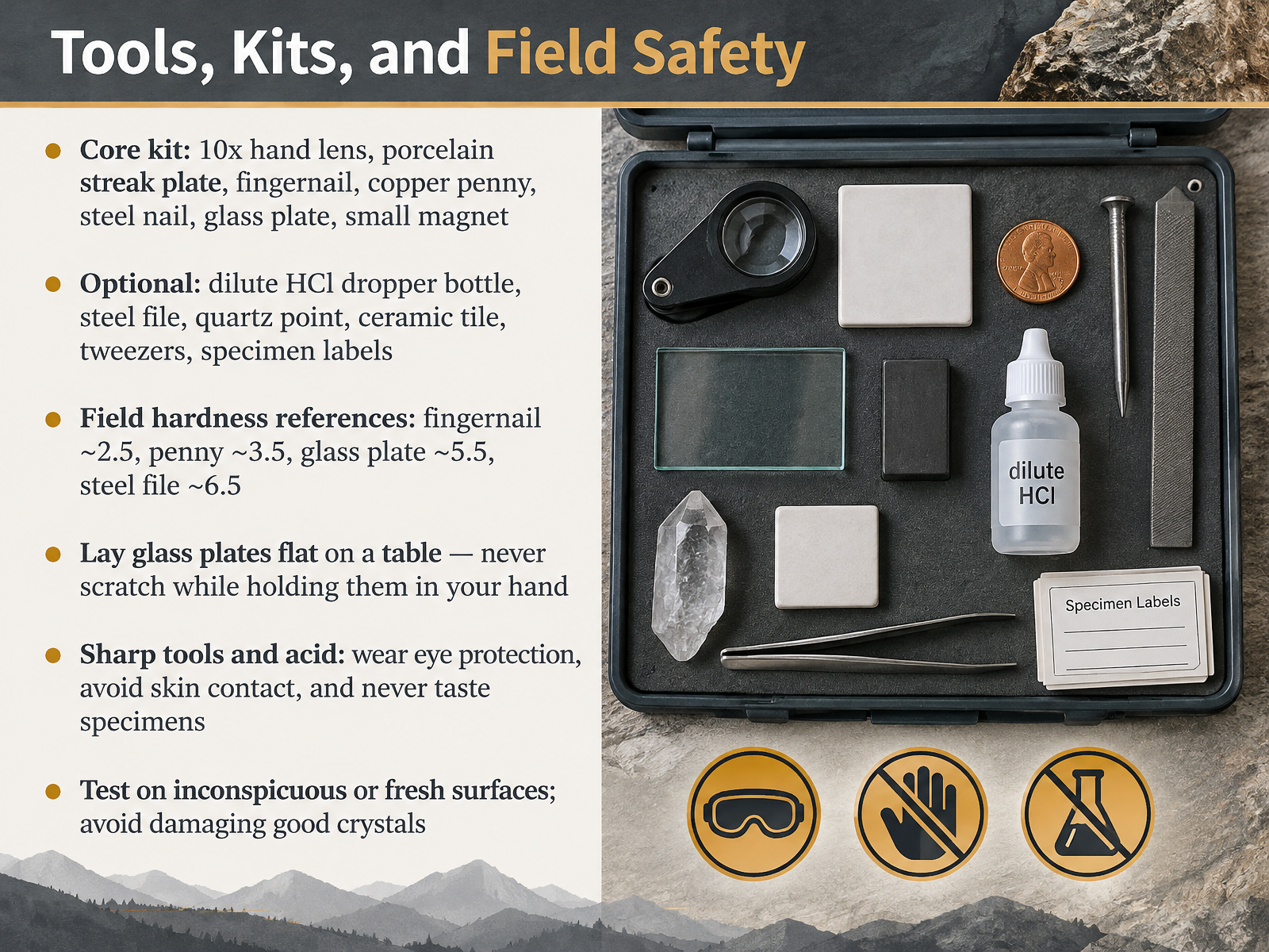 Tools, Kits, and Field Safety