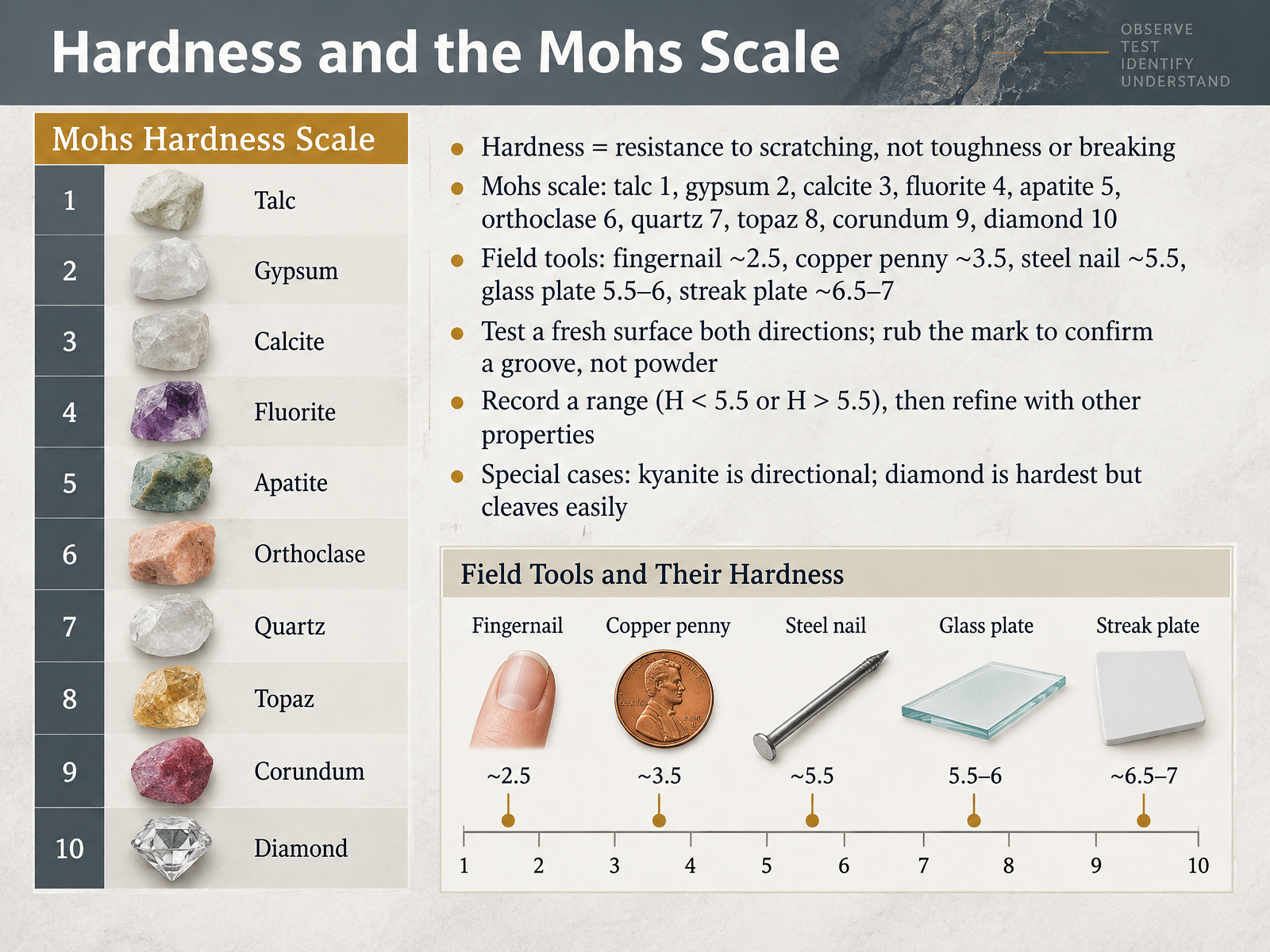 Hardness and the Mohs Scale