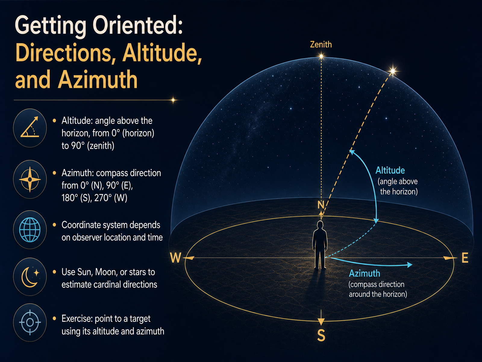 Getting Oriented: Directions, Altitude, and Azimuth