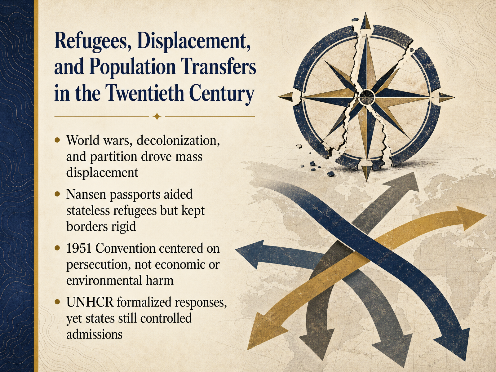 Refugees, Displacement, and Population Transfers in the Twentieth Century