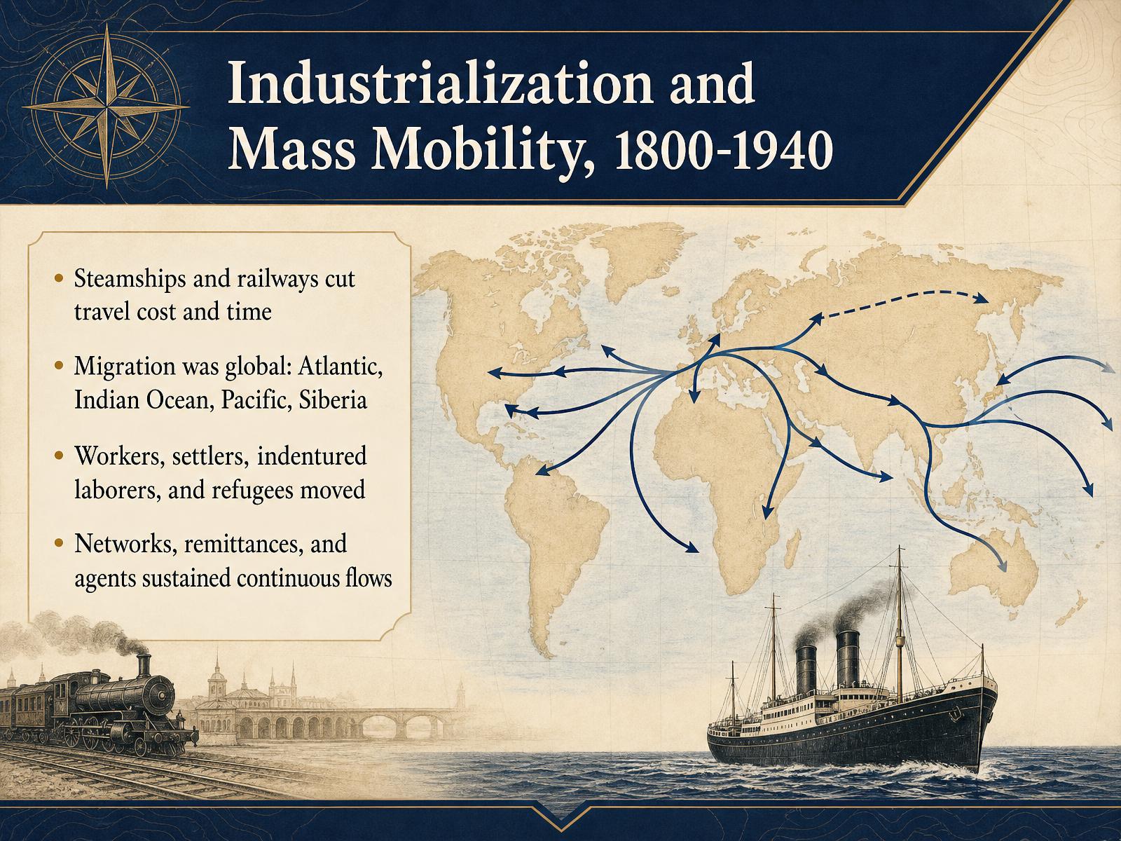 Industrialization and Mass Mobility, 1800-1940
