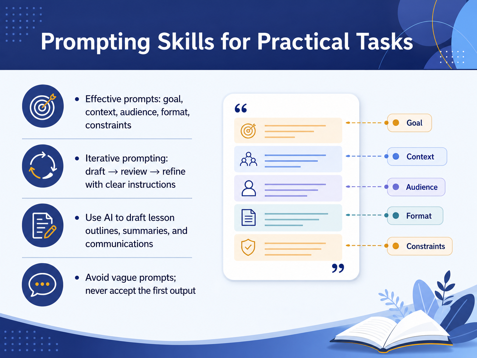 Prompting Skills for Practical Tasks
