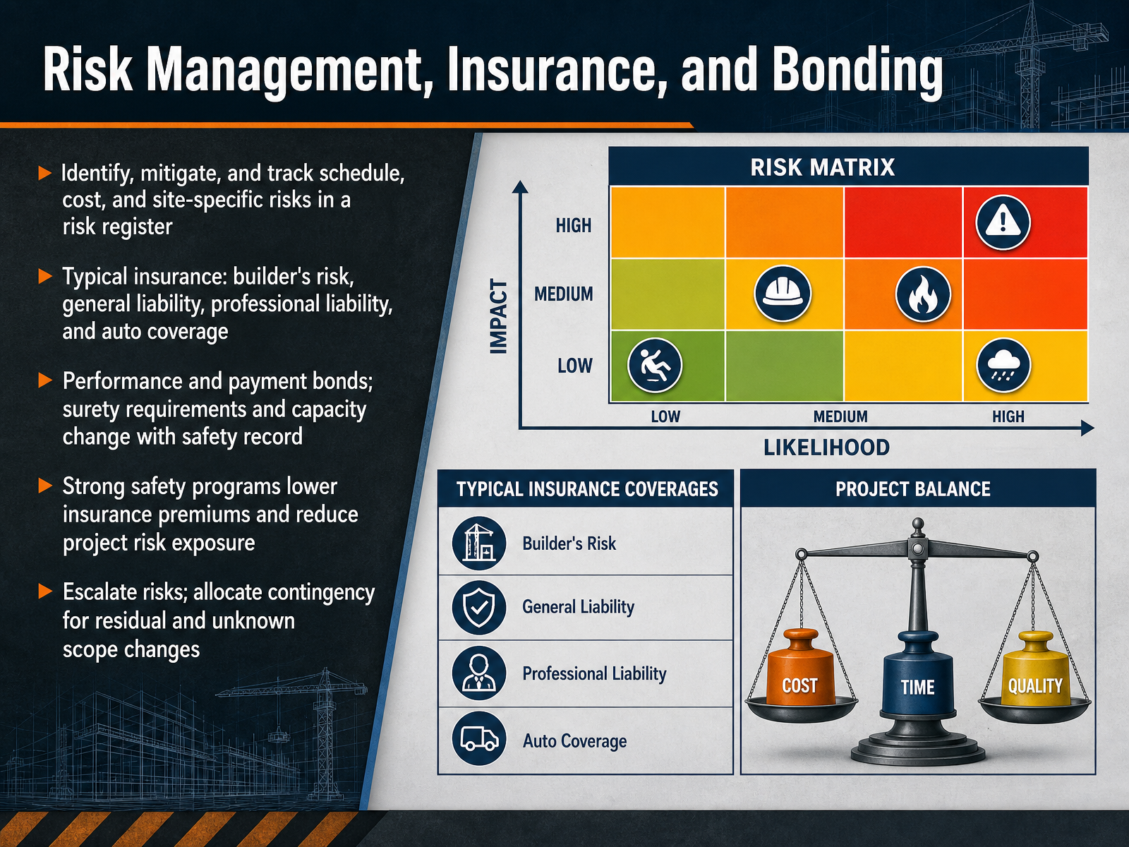 Risk Management, Insurance, and Bonding