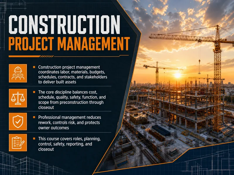 Construction Project Management — digital-human course