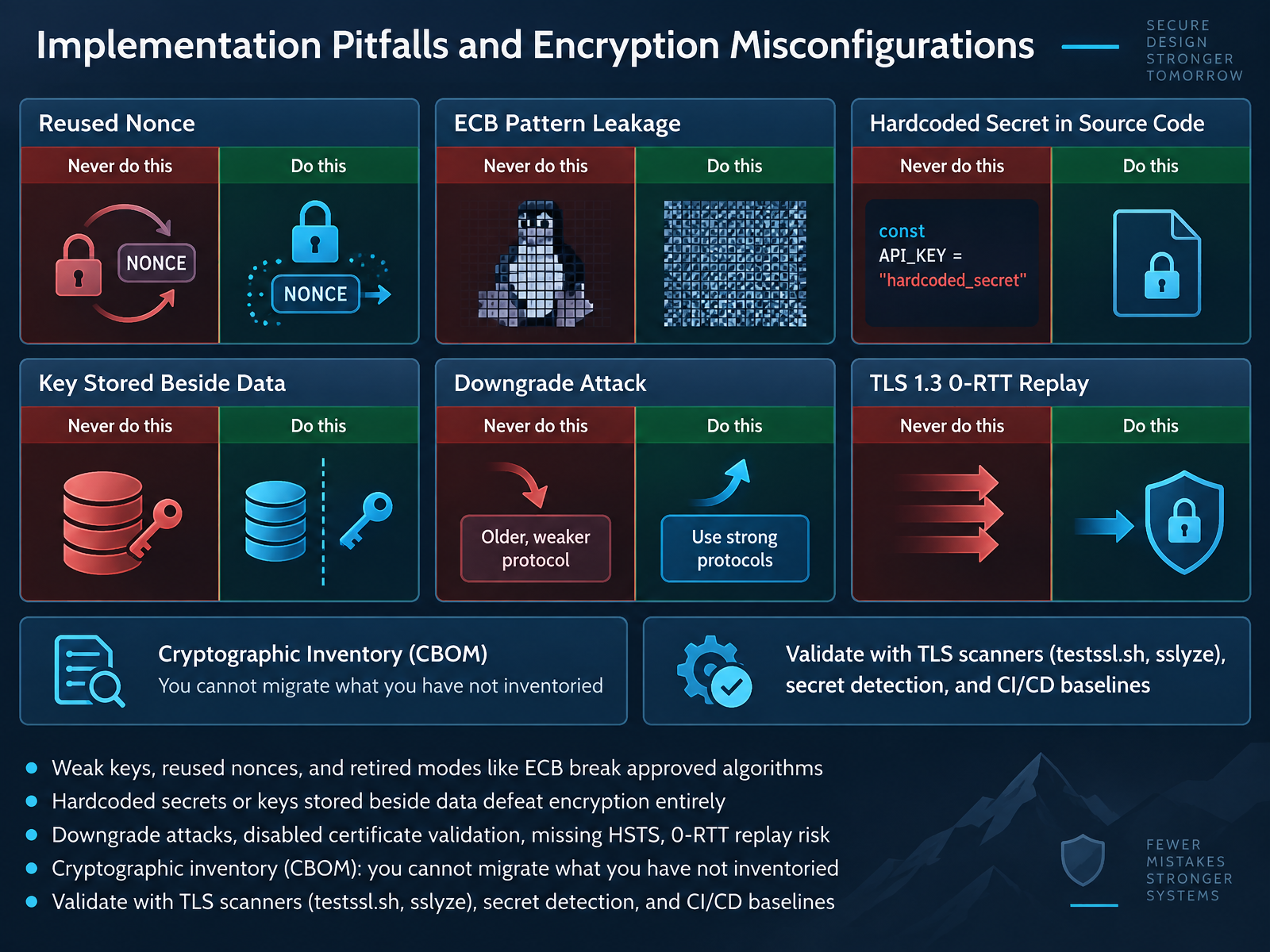 Implementation Pitfalls and Encryption Misconfigurations