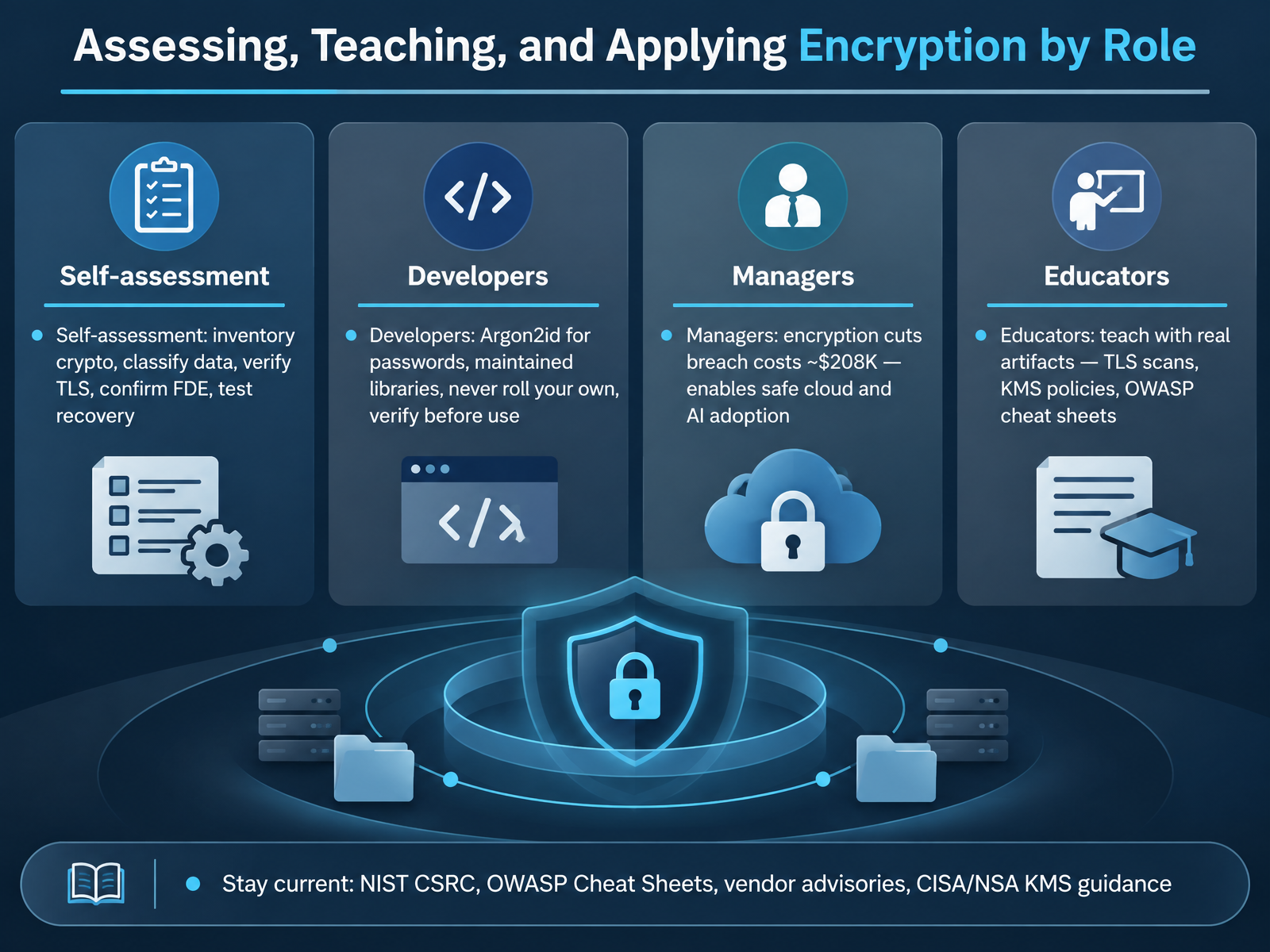 Assessing, Teaching, and Applying Encryption by Role