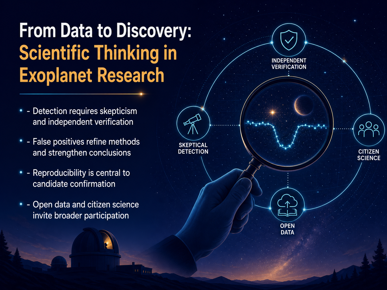 From Data to Discovery: Scientific Thinking in Exoplanet Research