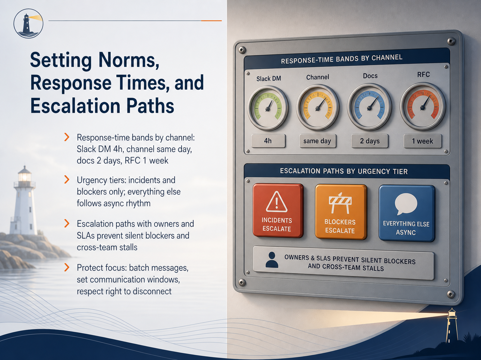 Setting Norms, Response Times, and Escalation Paths