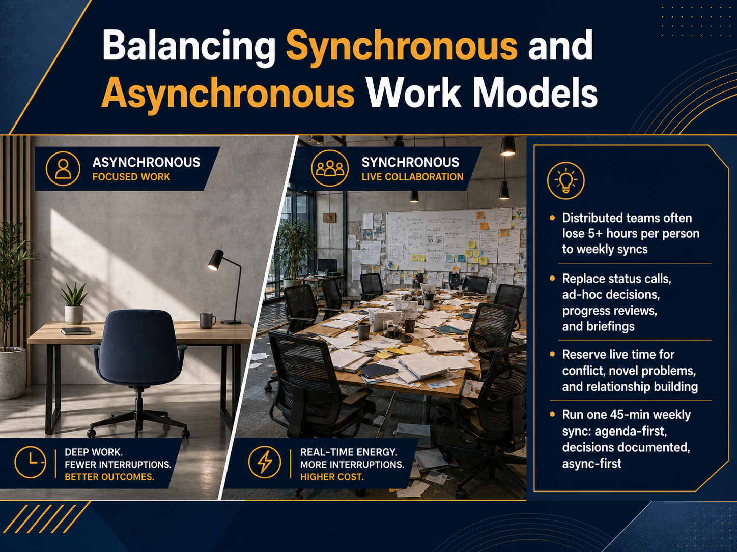 Balancing Synchronous and Asynchronous Work Models