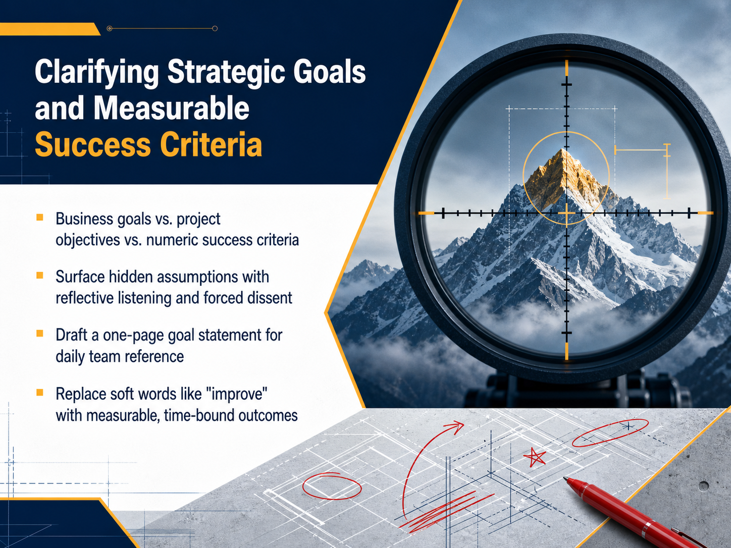 Clarifying Strategic Goals and Measurable Success Criteria