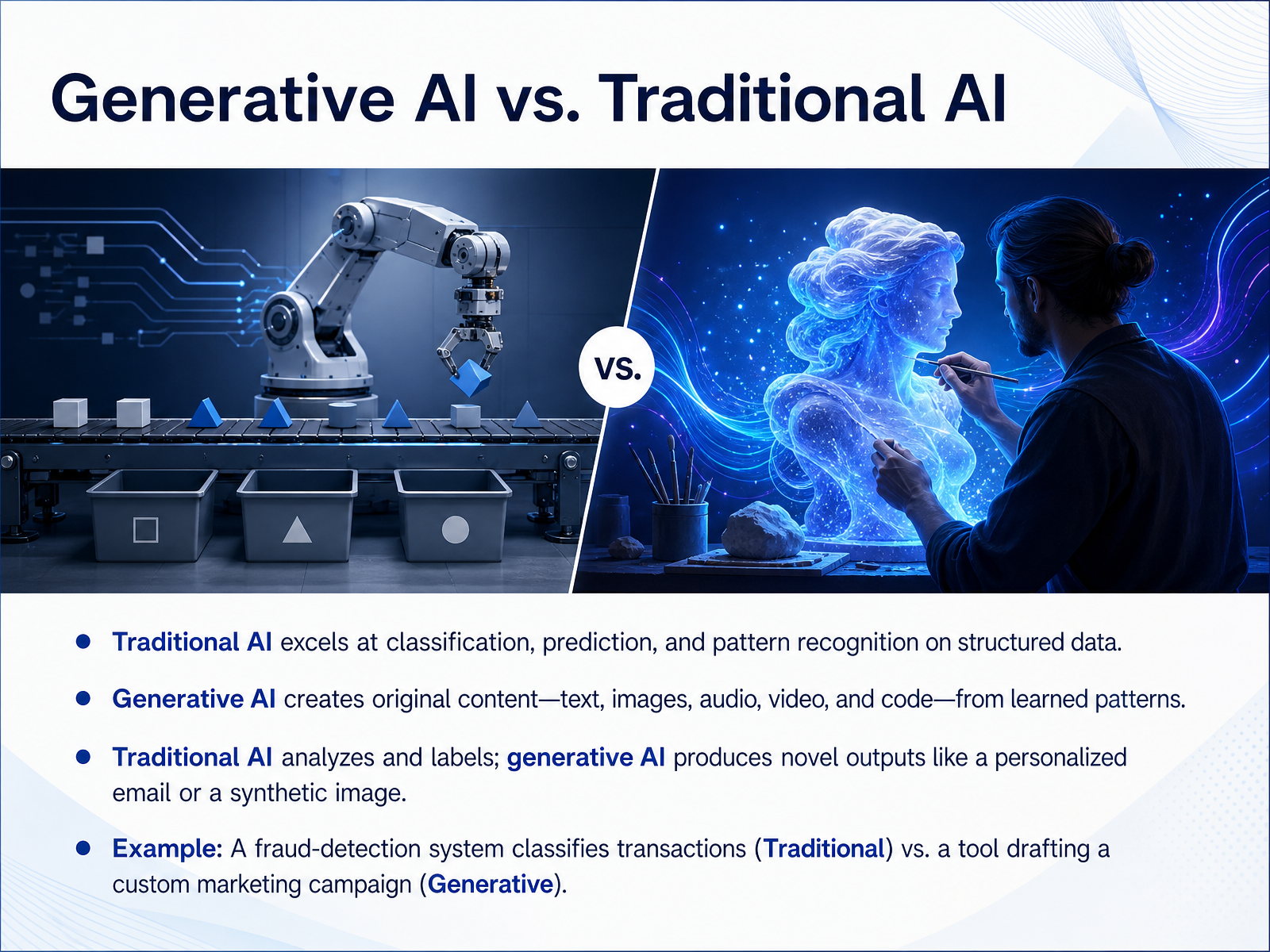 Generative AI vs. Traditional AI
