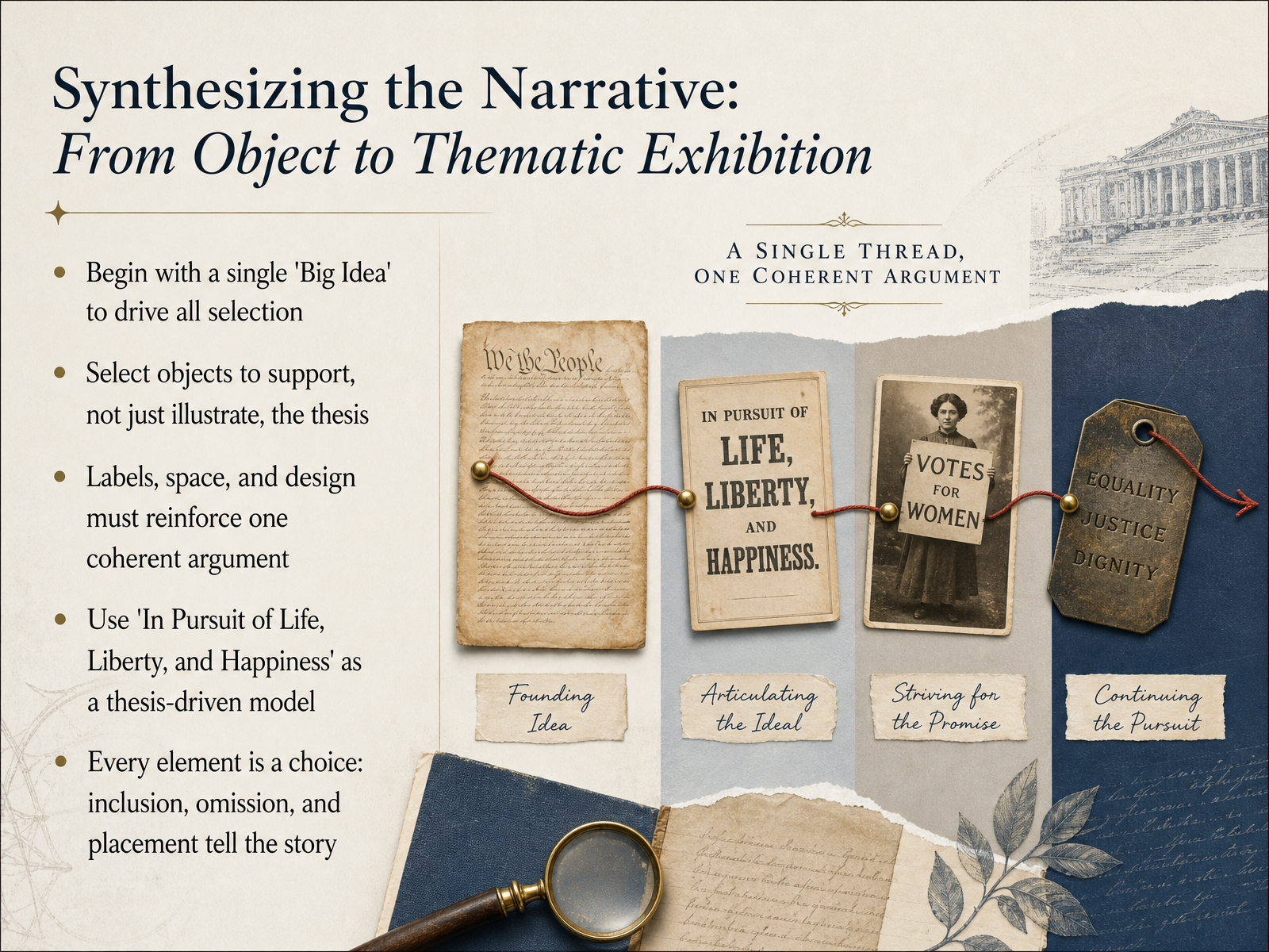 Synthesizing the Narrative: From Object to Thematic Exhibition