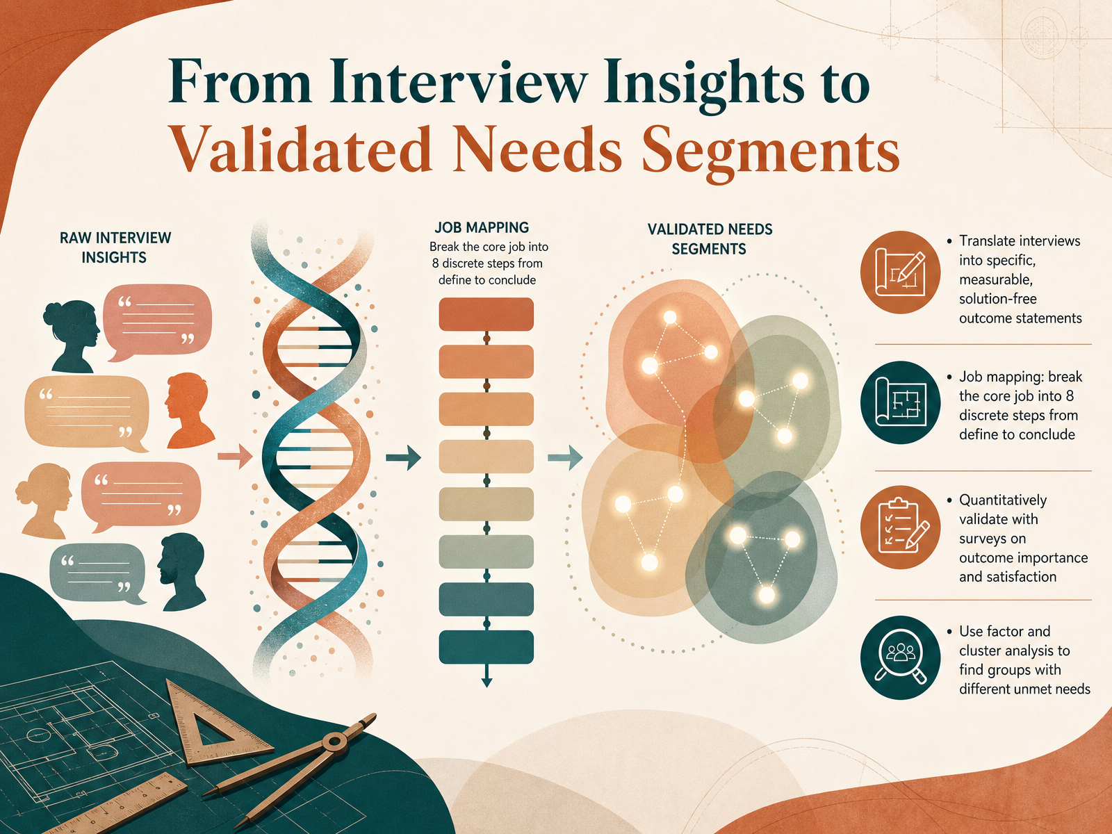 From Interview Insights to Validated Needs Segments
