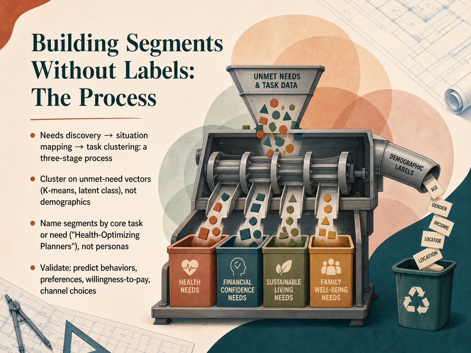 Building Segments Without Labels: The Process