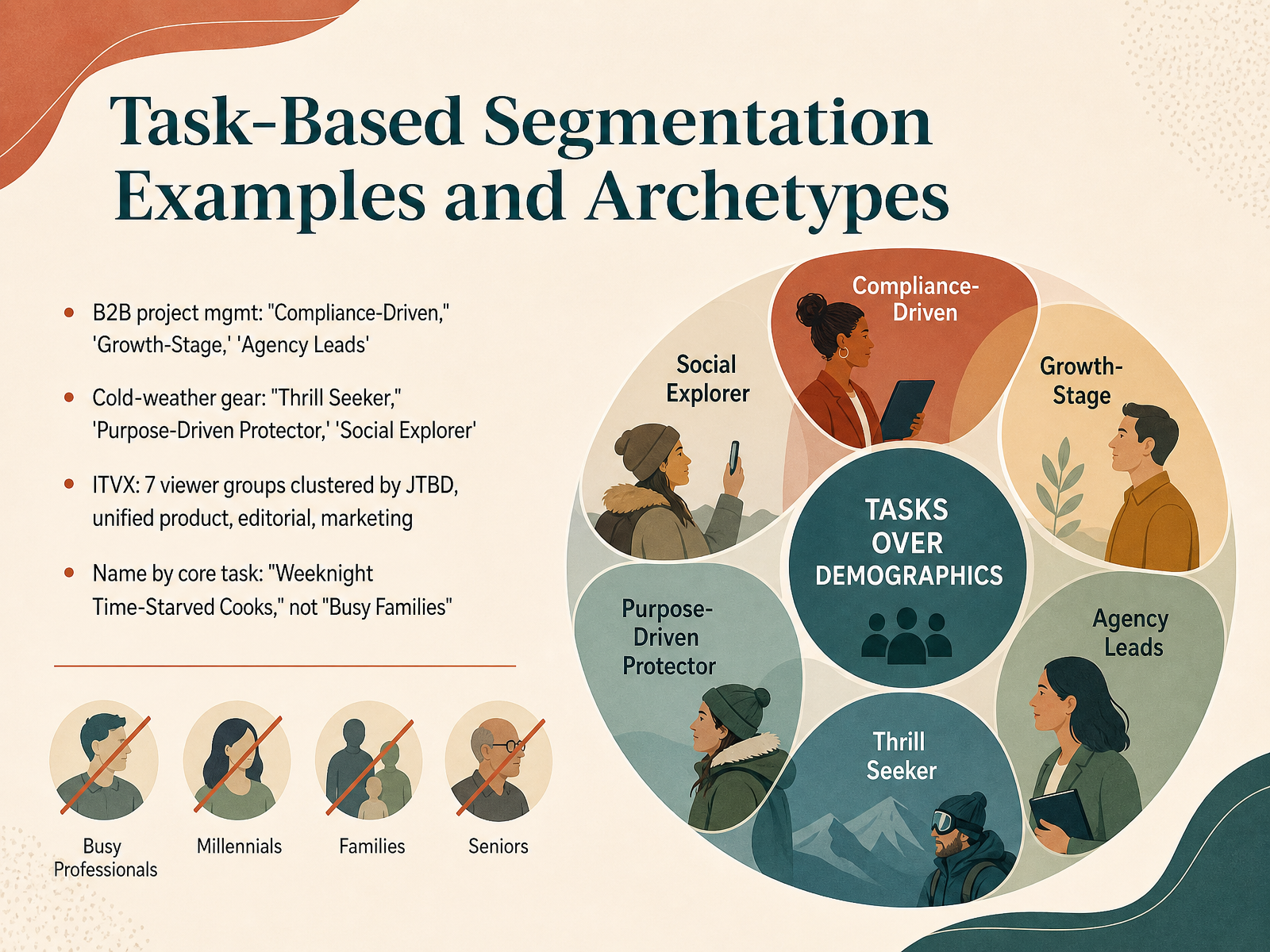 Task-Based Segmentation Examples and Archetypes