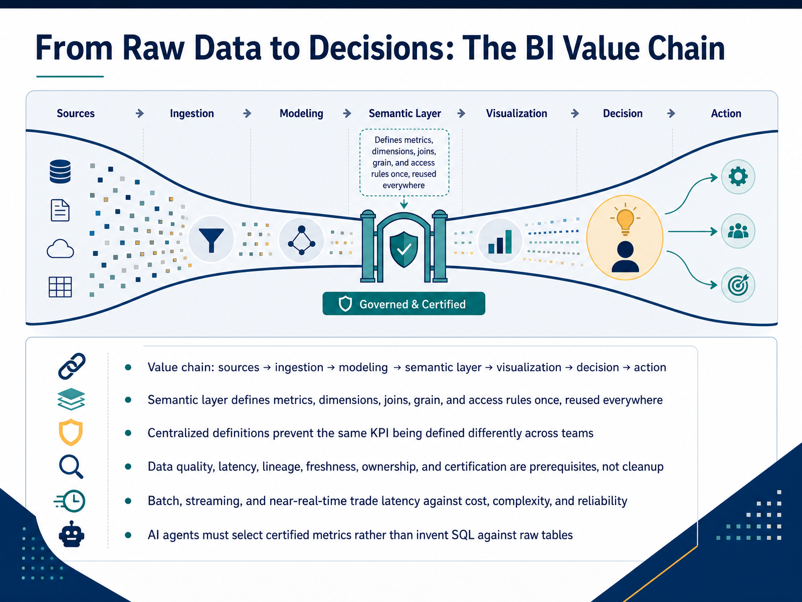 From Raw Data to Decisions: The BI Value Chain