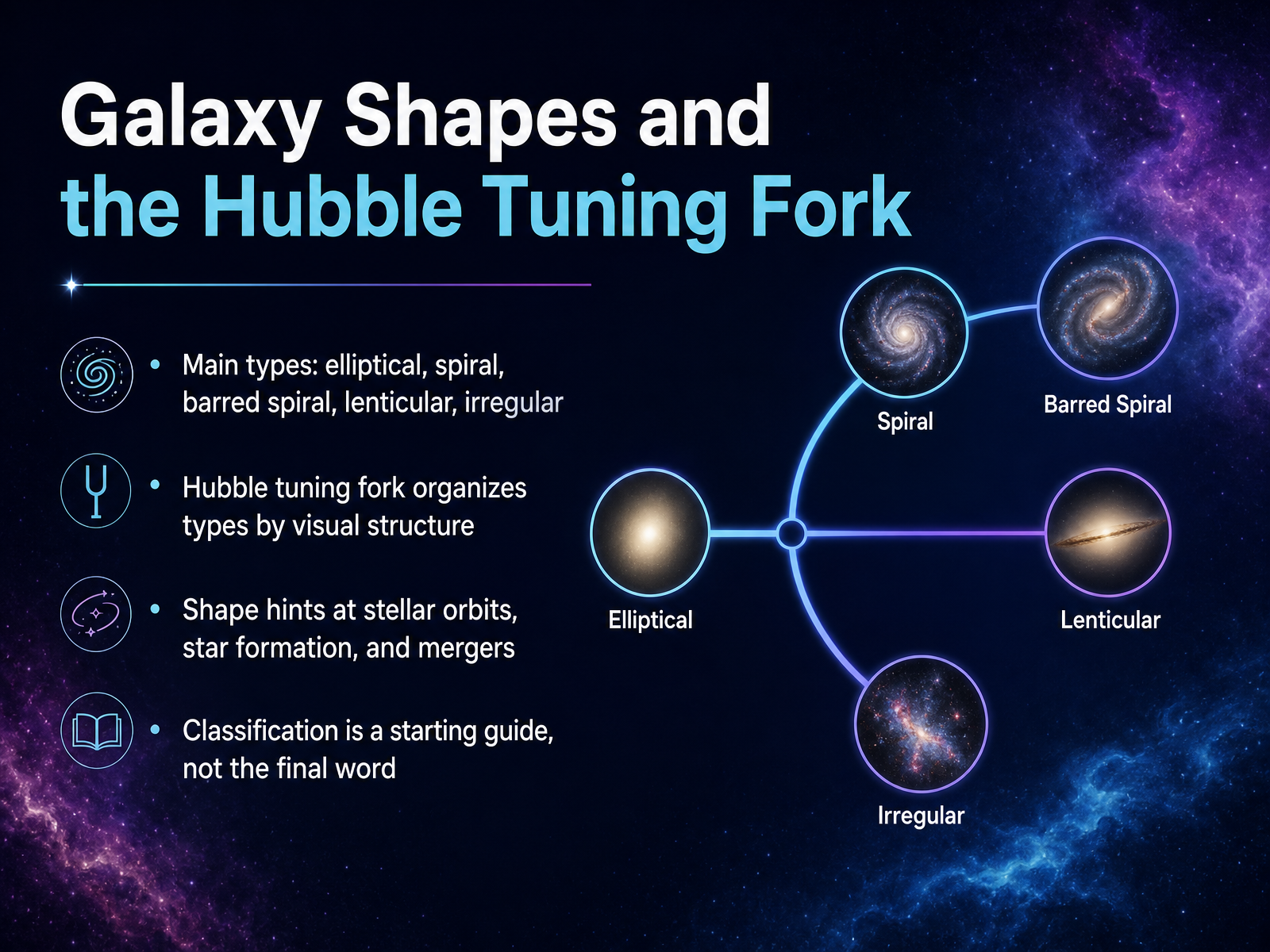 Galaxy Shapes and the Hubble Tuning Fork