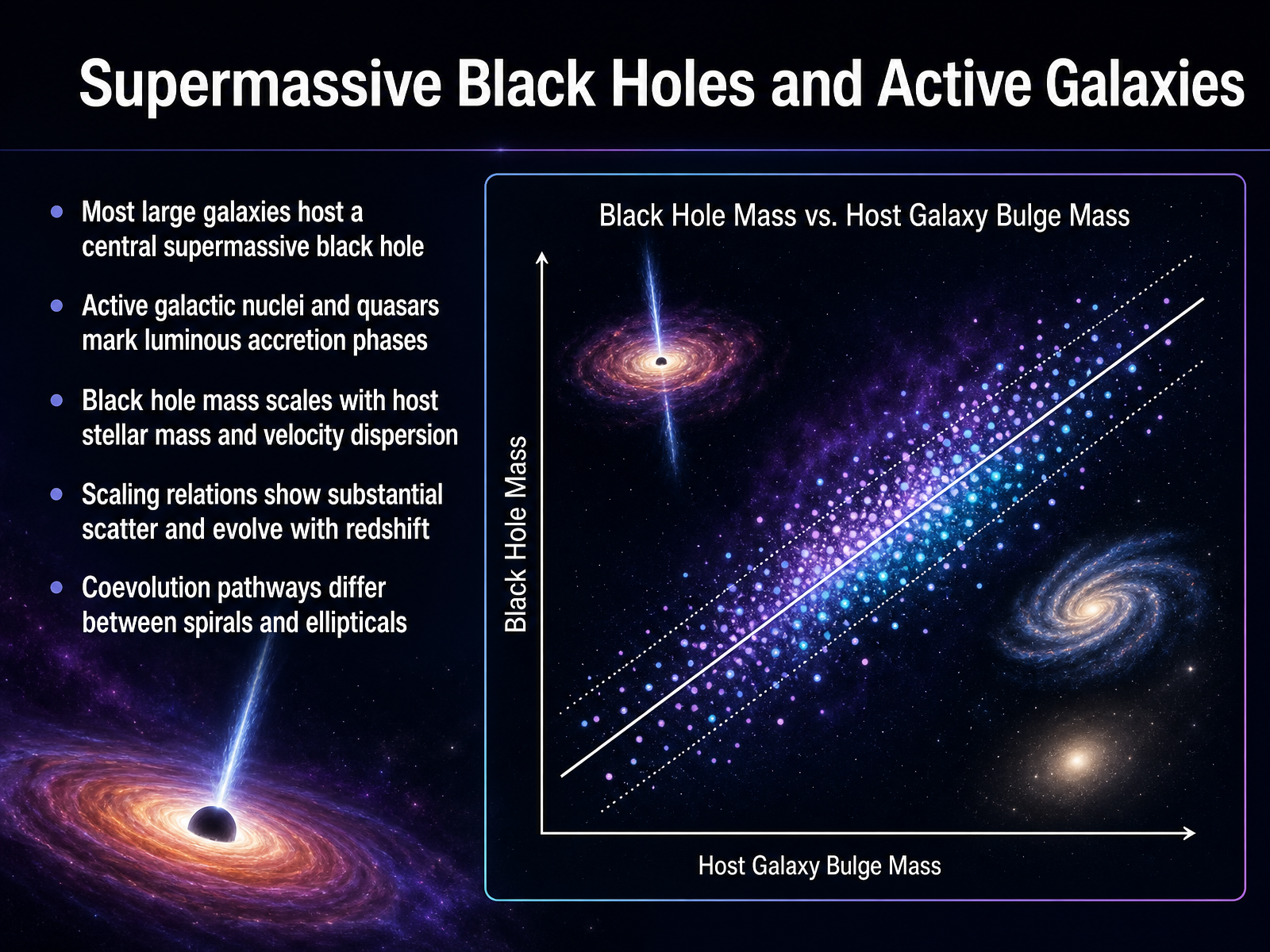Supermassive Black Holes and Active Galaxies