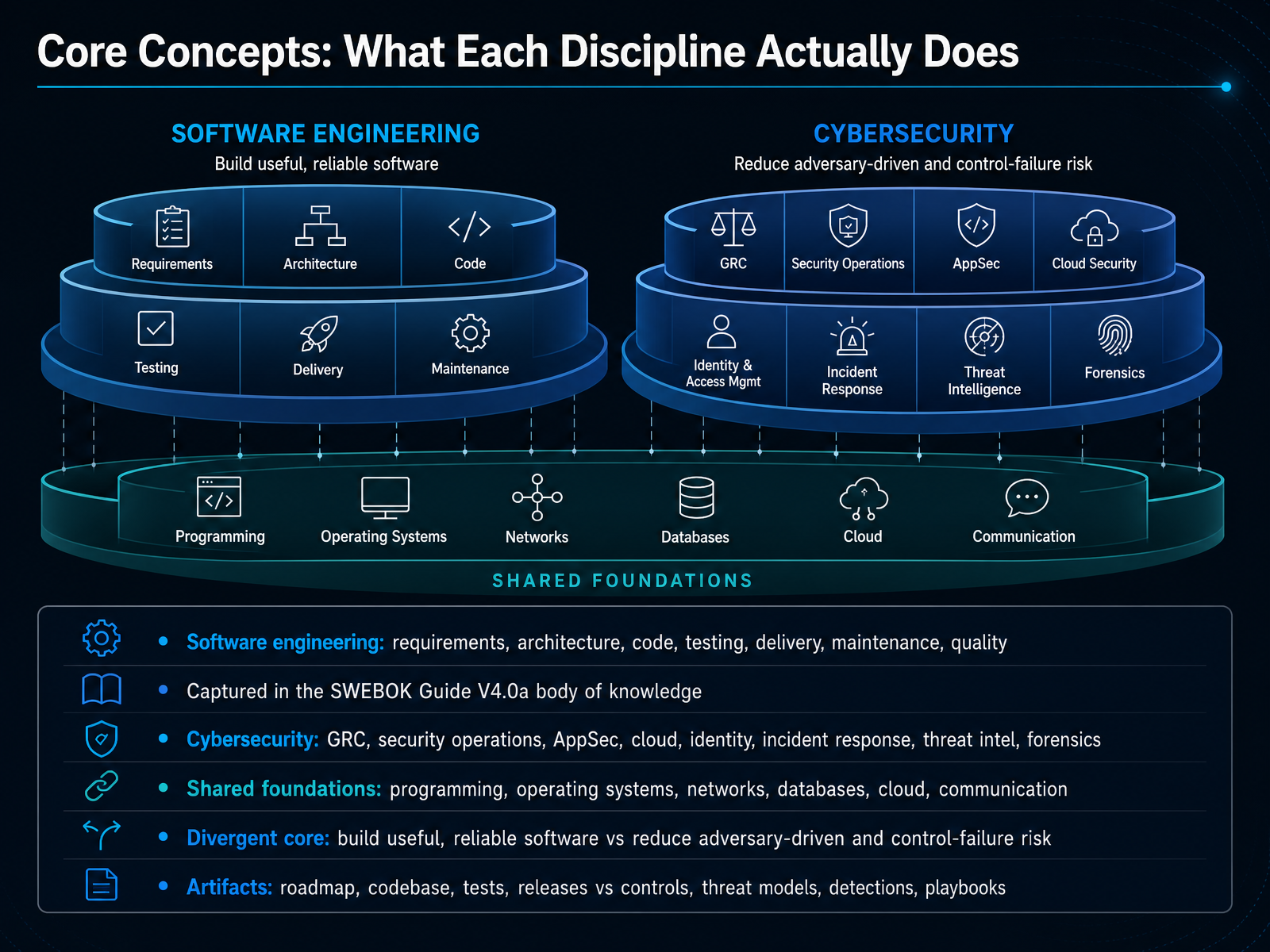 Core Concepts: What Each Discipline Actually Does