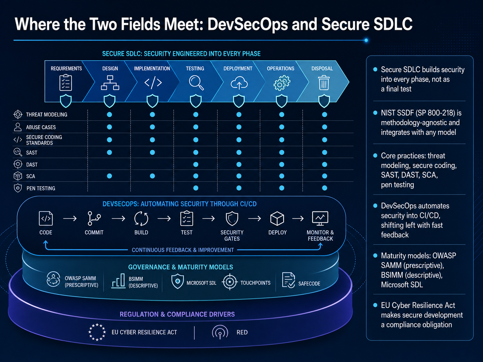 Where the Two Fields Meet: DevSecOps and Secure SDLC