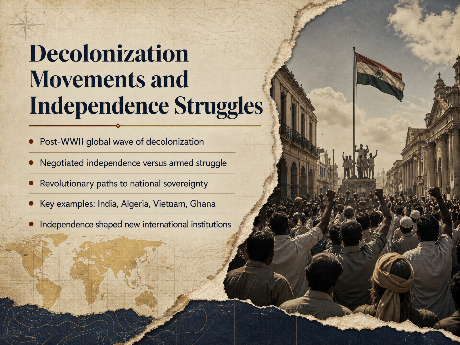 Decolonization Movements and Independence Struggles