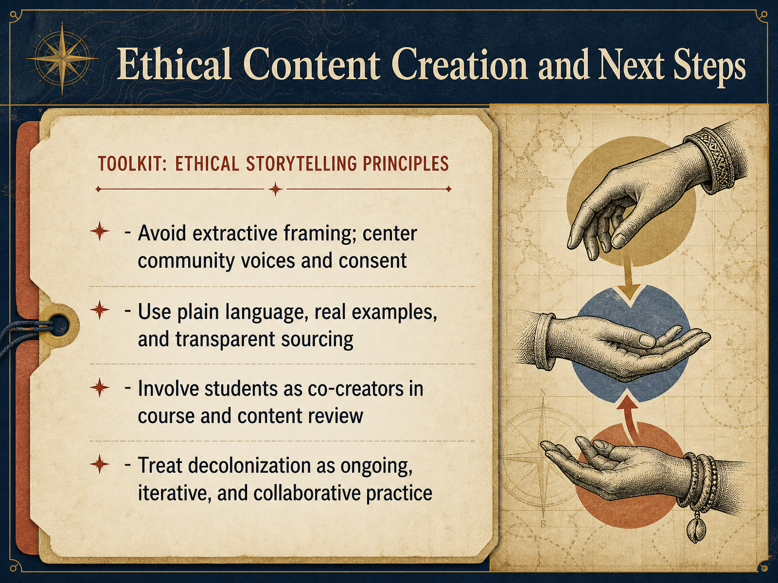 Ethical Content Creation and Next Steps