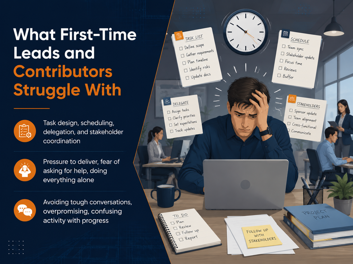 What First-Time Leads and Contributors Struggle With