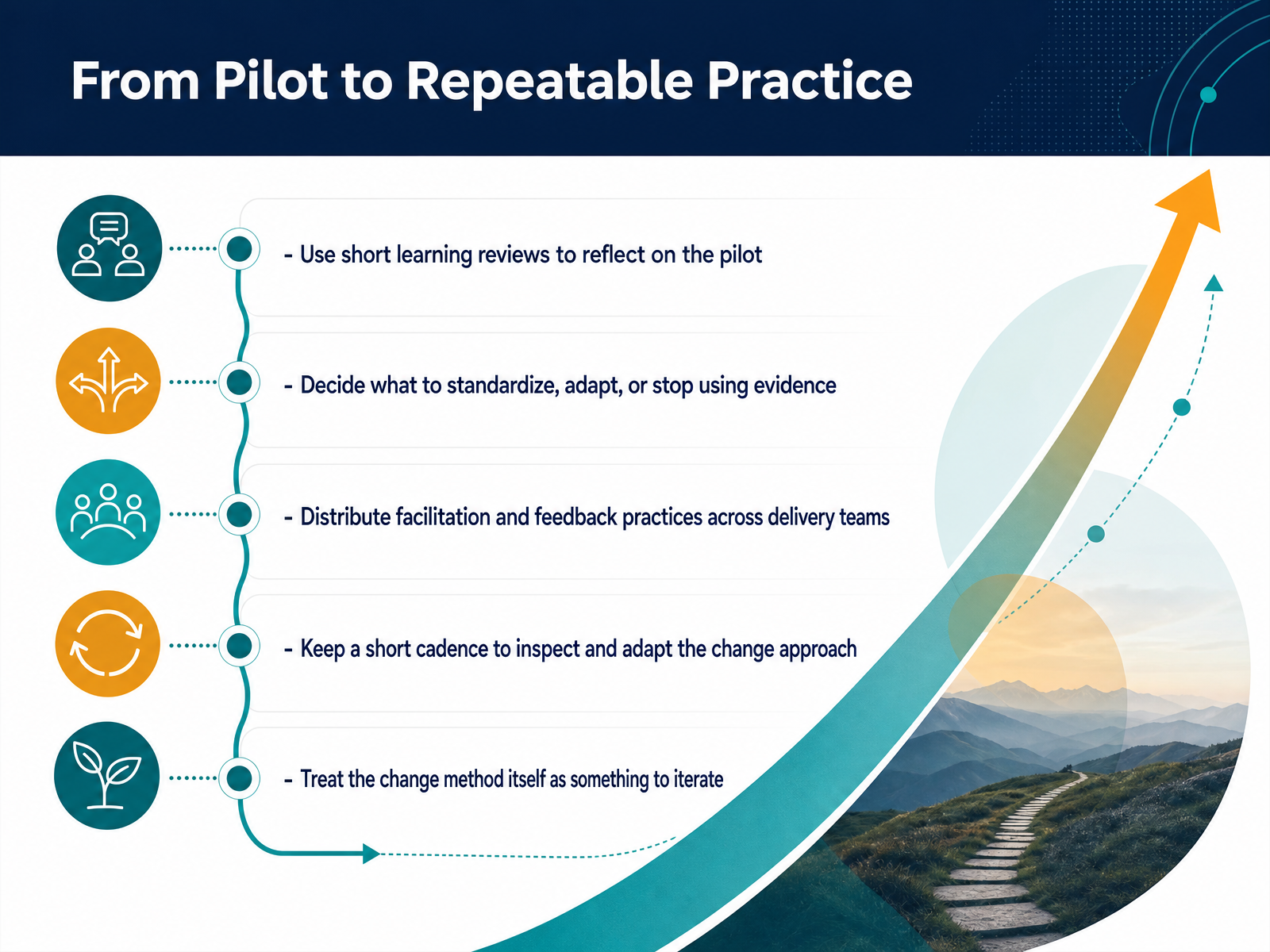From Pilot to Repeatable Practice