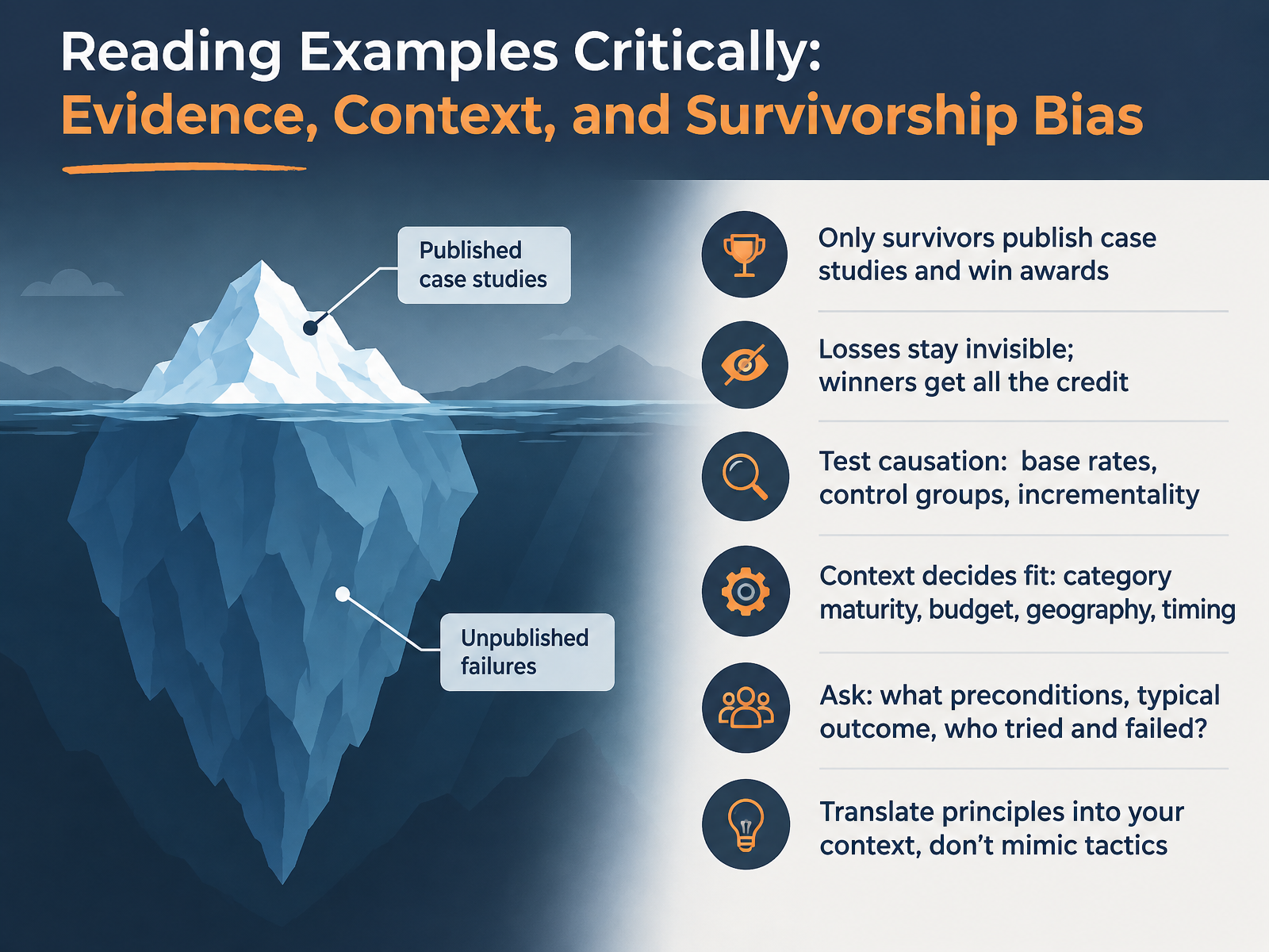Reading Examples Critically: Evidence, Context, and Survivorship Bias