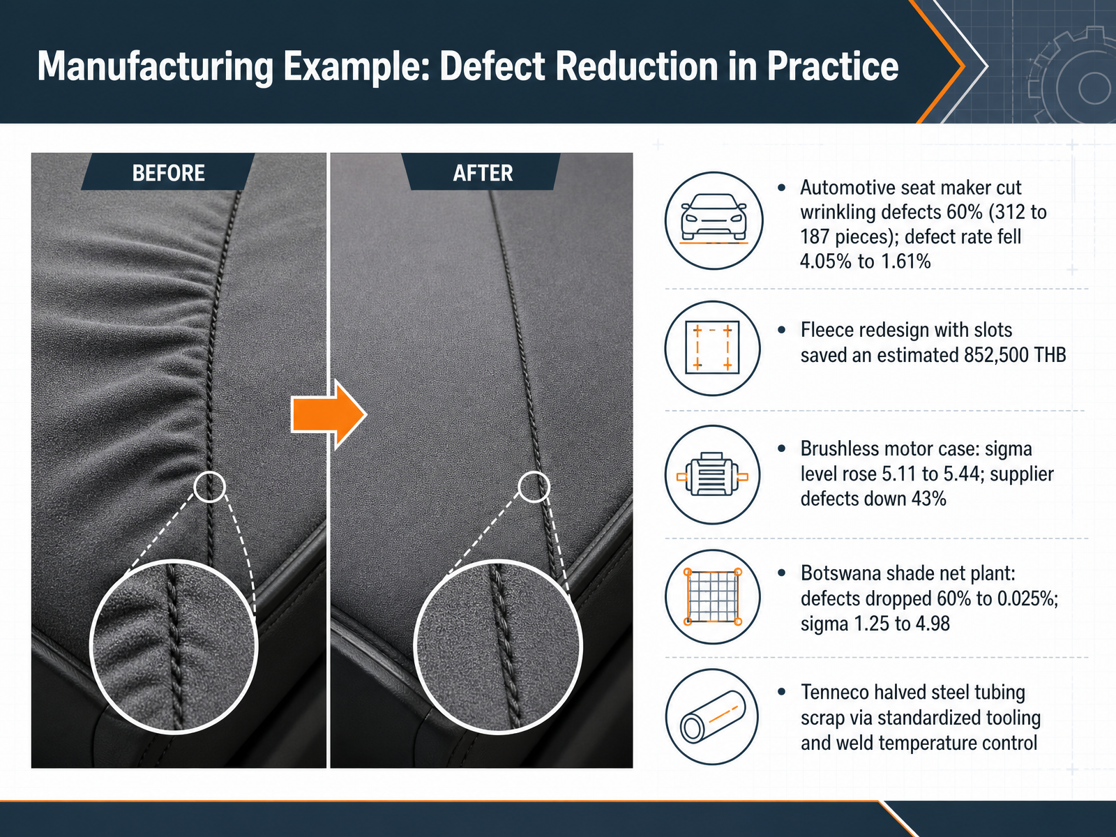 Manufacturing Example: Defect Reduction in Practice