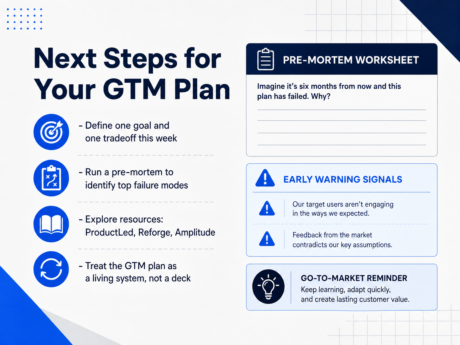 Next Steps for Your GTM Plan