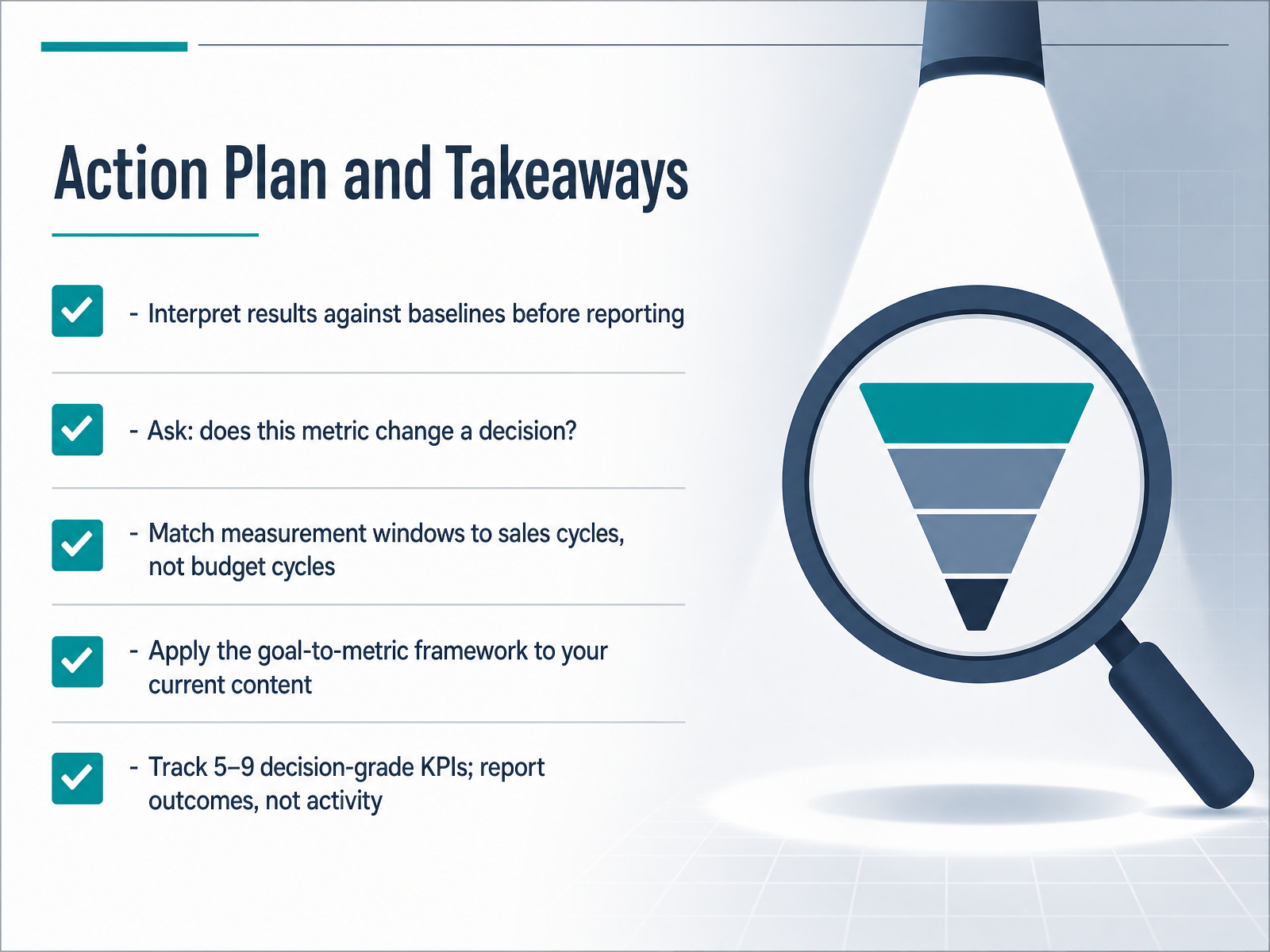 Action Plan and Takeaways