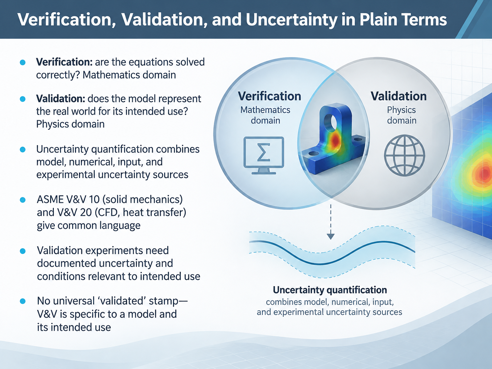 Verification, Validation, and Uncertainty in Plain Terms