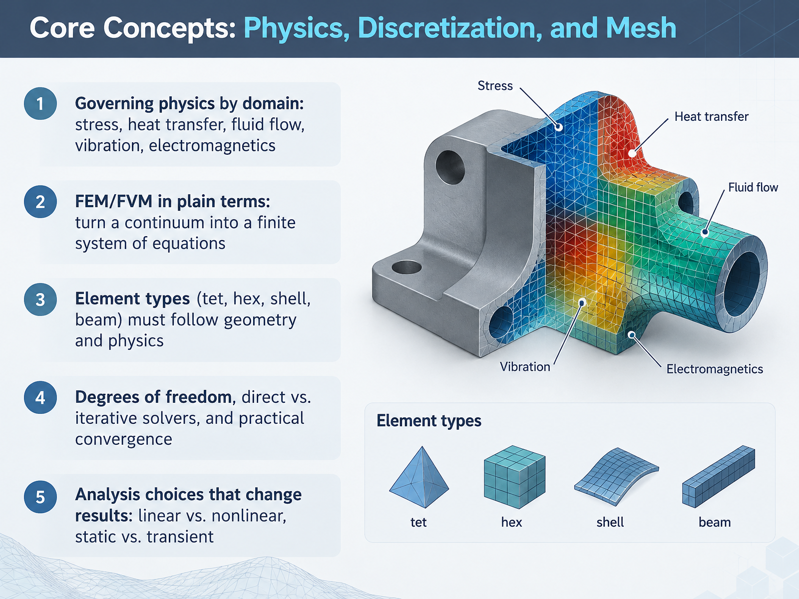 Core Concepts: Physics, Discretization, and Mesh