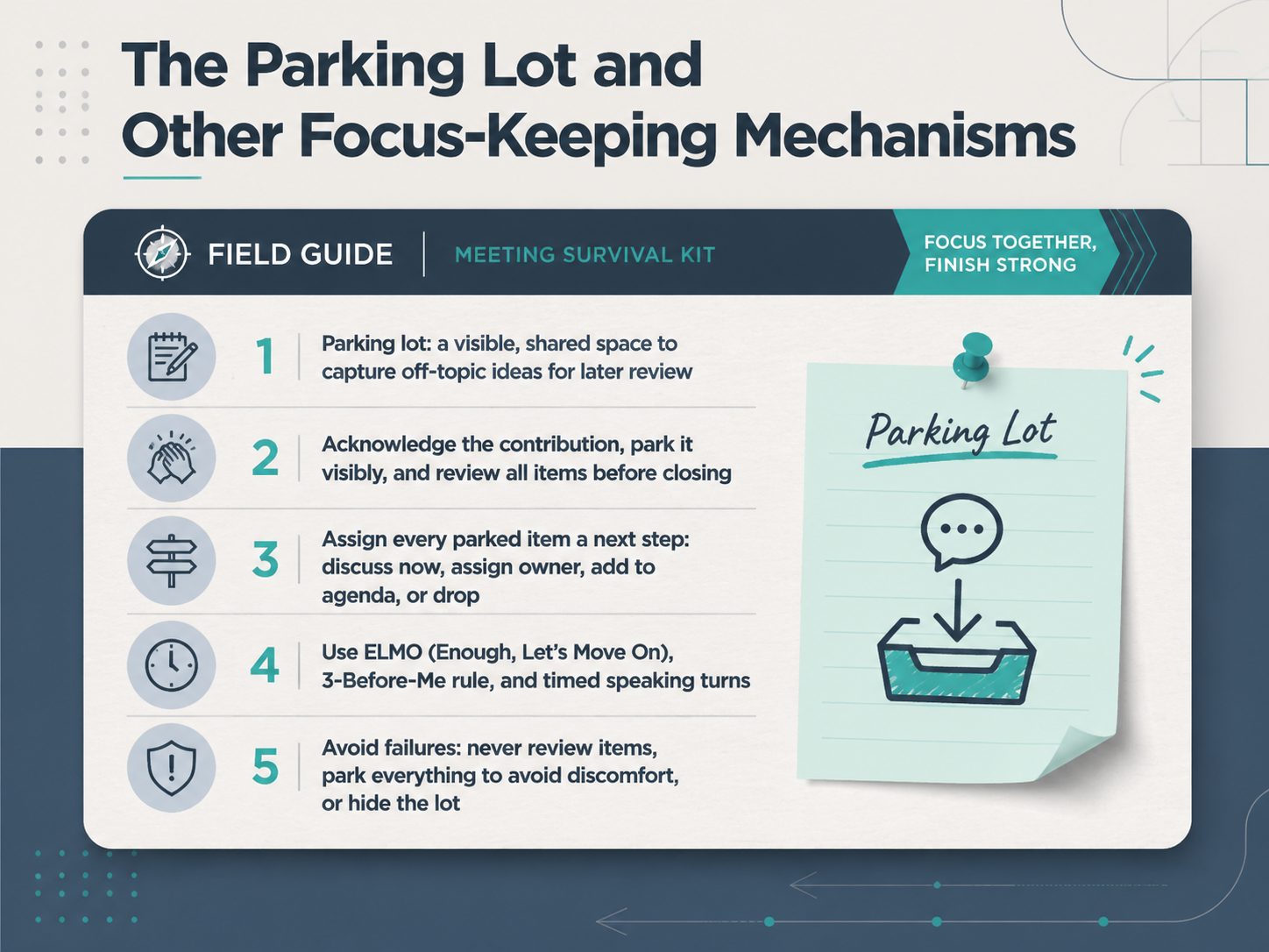 The Parking Lot and Other Focus-Keeping Mechanisms