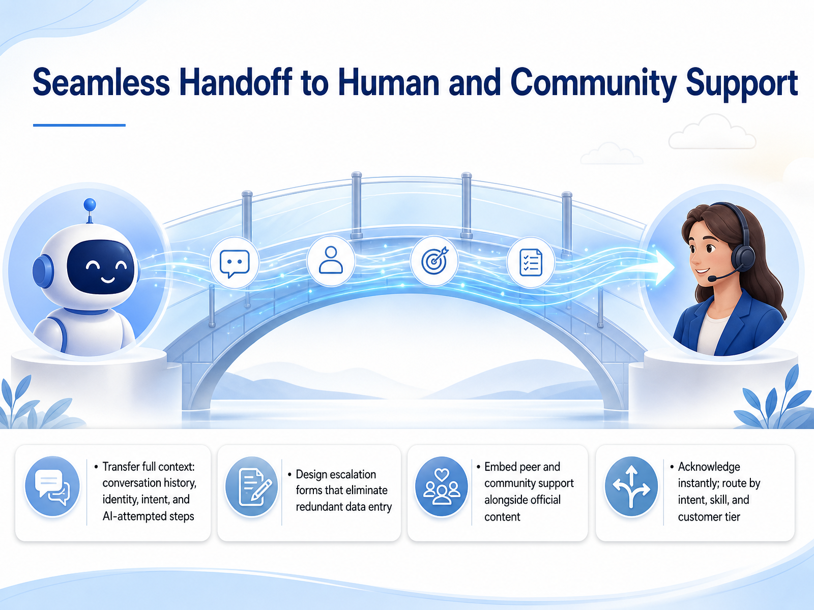 Seamless Handoff to Human and Community Support