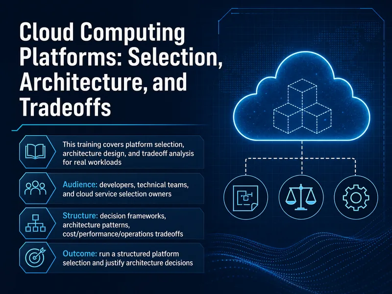Cloud Platform Selection and Architecture Tradeoffs — digital-human course