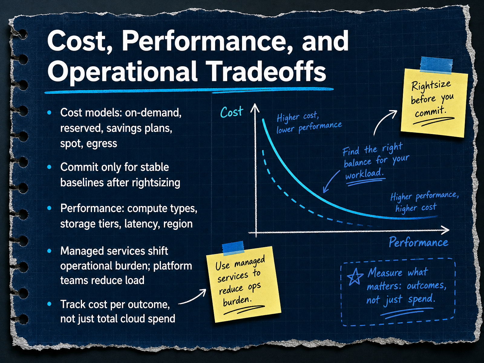 Cost, Performance, and Operational Tradeoffs