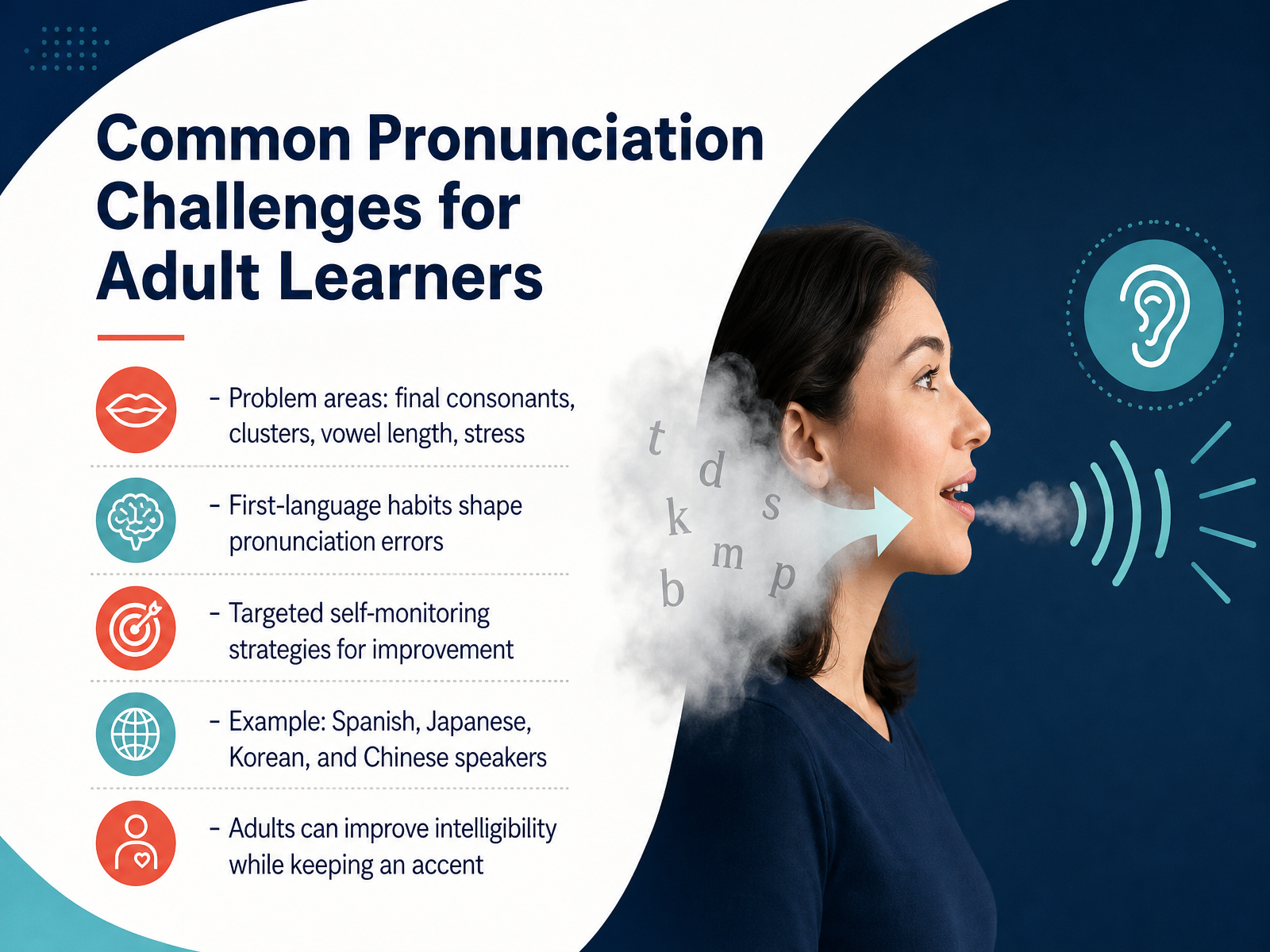 Common Pronunciation Challenges for Adult Learners