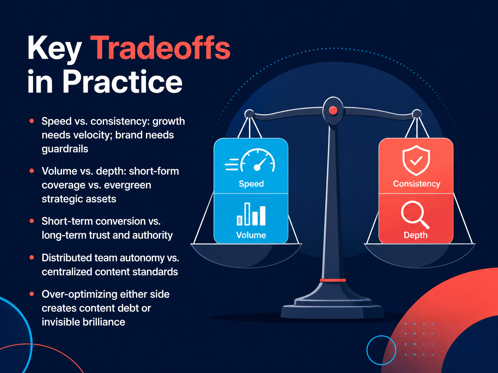 Key Tradeoffs in Practice