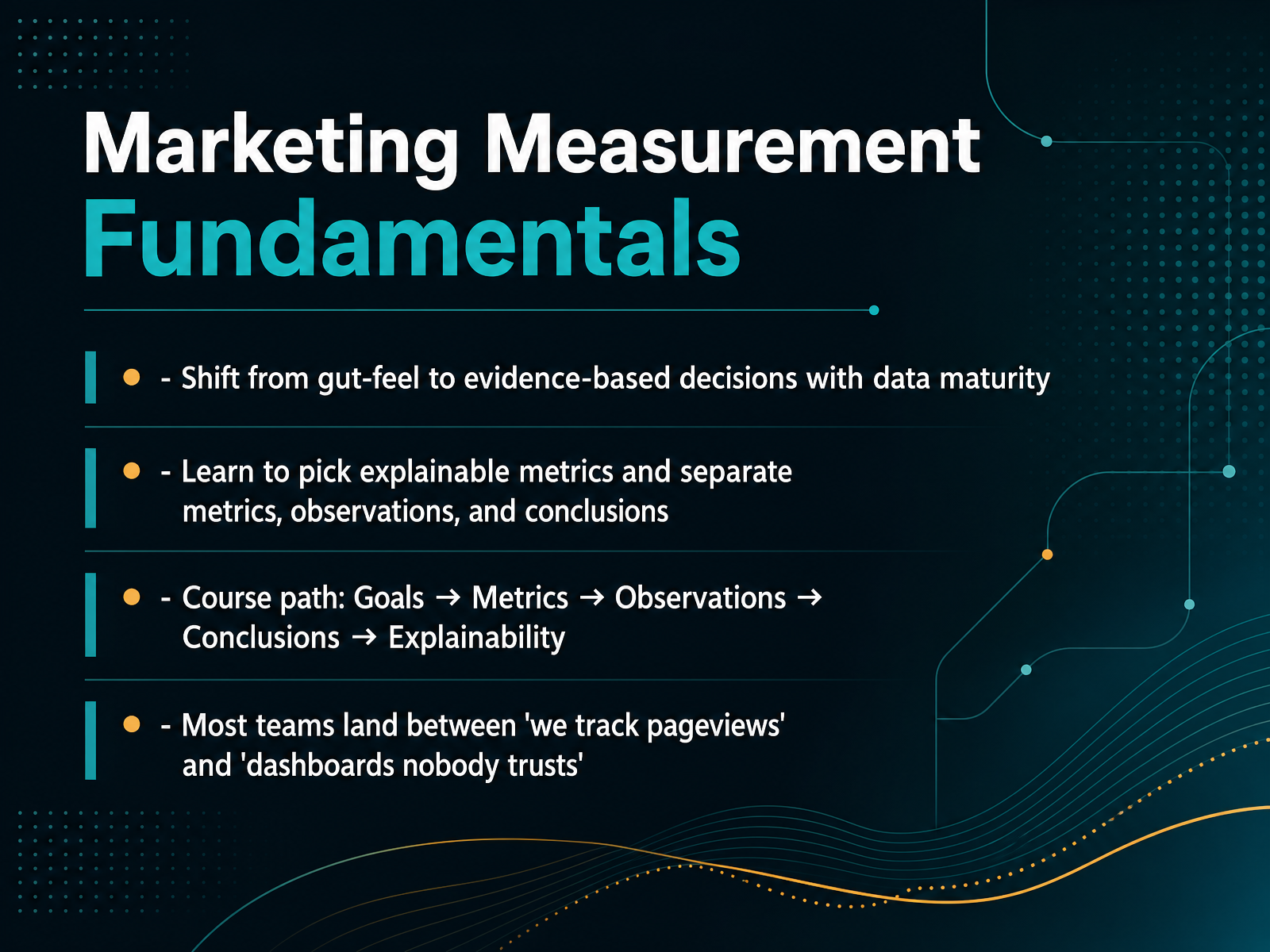 Marketing Measurement Fundamentals