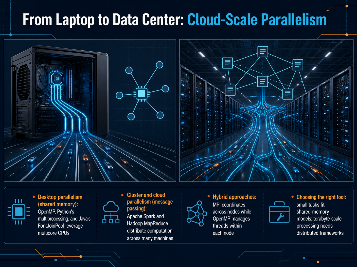 From Laptop to Data Center: Cloud-Scale Parallelism