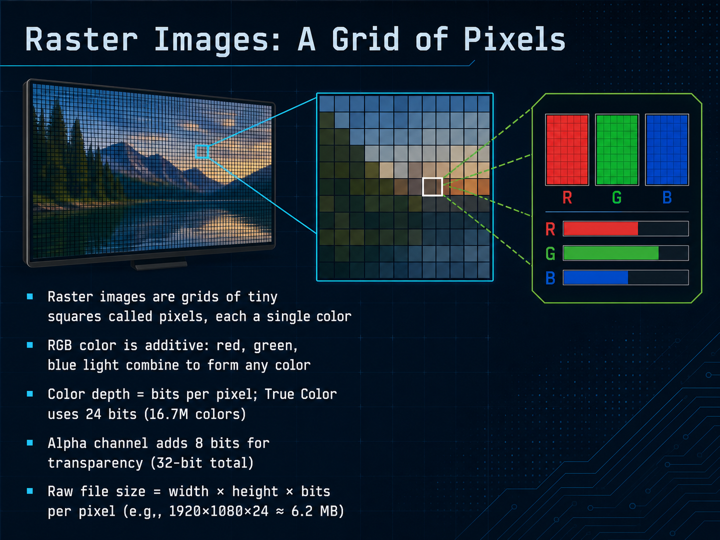 Raster Images: A Grid of Pixels