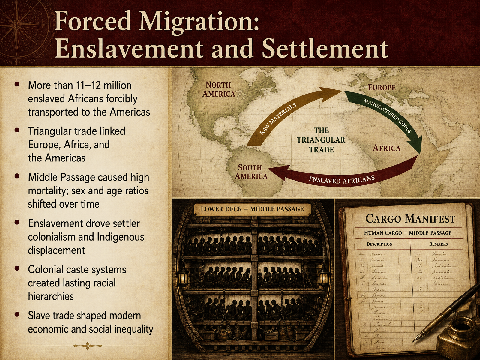 Forced Migration: Enslavement and Settlement
