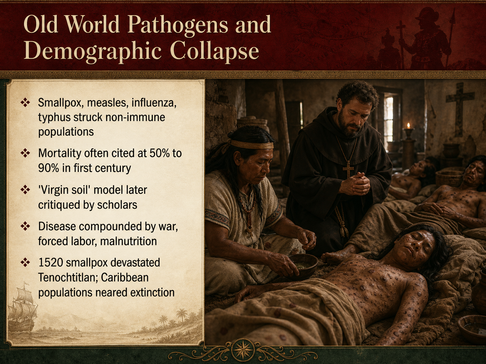 Old World Pathogens and Demographic Collapse