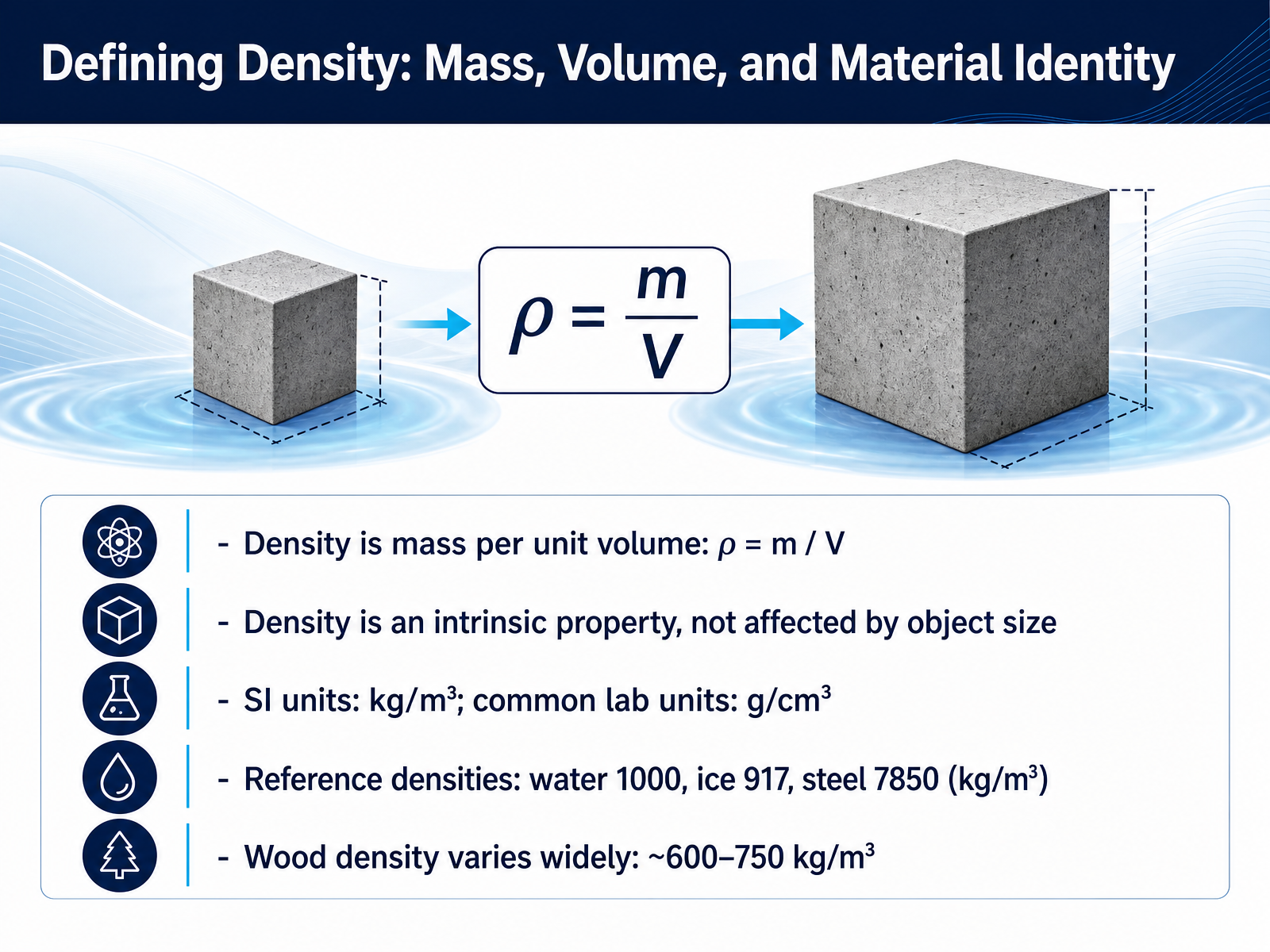 Defining Density: Mass, Volume, and Material Identity